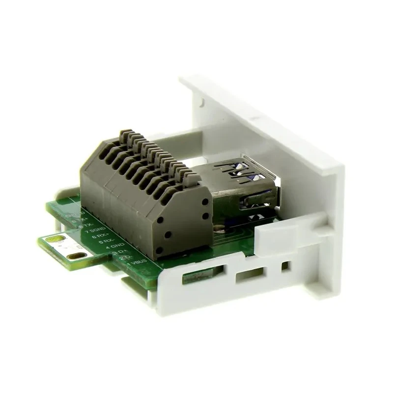 RS PRO Female 1 Gang USB A 3.0 Plastic Wall Faceplate 768-4318