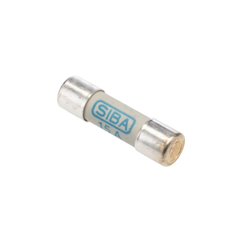 SIBA 15A Ceramic Cartridge Fuse 10 x 38 mm 600V dc URZ Series 5022526.15