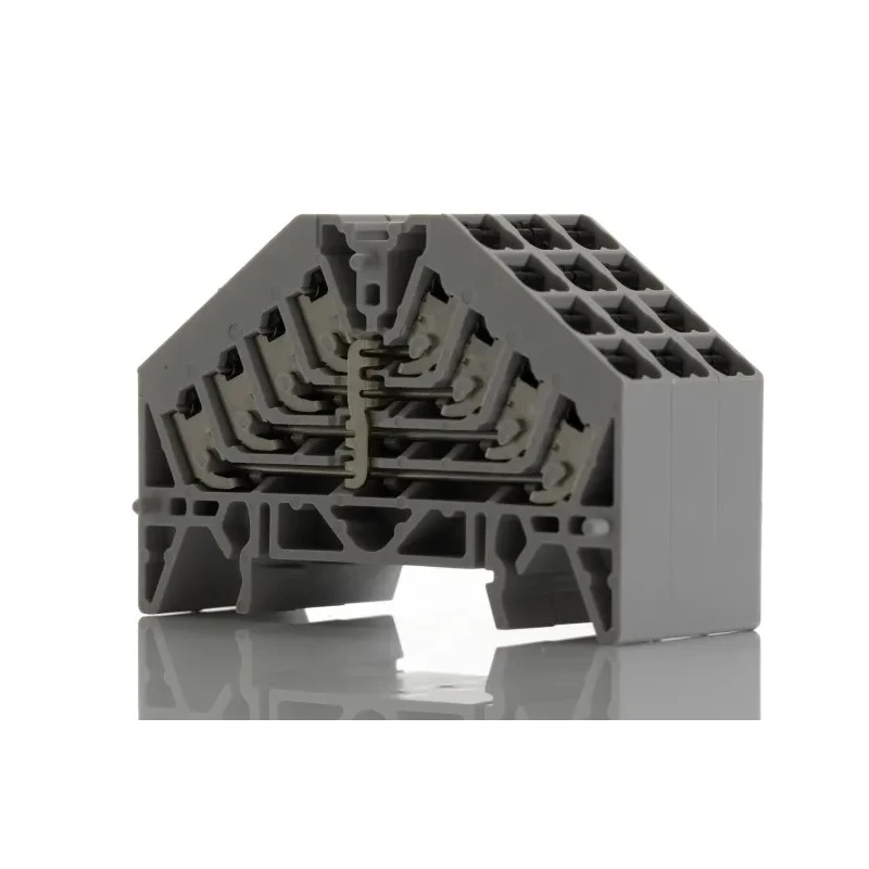 Weidmüller P Series 4-Level DIN Rail Terminal Block Grey 1.5mm² Push-in Termination 250V 17.5A 1173890000