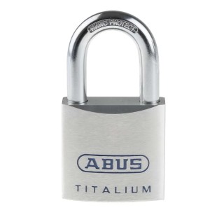 ABUS Keyed Titalium Weatherproof Padlock 50 mm Body, 9.5 mm Shackle Diameter 80TI/50