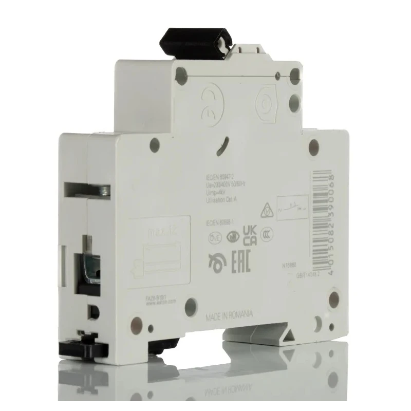 Eaton xEffect Single-Pole Miniature Circuit Breaker 1 Pole 10A Type B 400V AC 96V DC 6kA Breaking Capacity 239006 FAZ6-B10/1