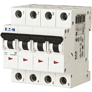 Eaton xEffect Miniature Circuit Breaker 4-Pole 16A Type D 400V ac 6 kA Breaking Capacity 168090 FAZ6-D16/4
