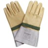 Facom Yellow Leather Electricians Gloves Size 10 Uncoated Coating BC.110VSE