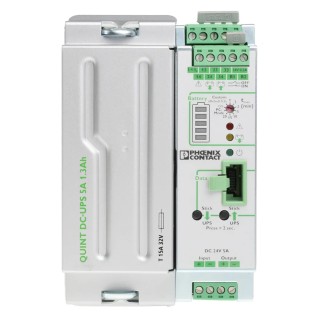 Phoenix Contact Uninterruptible Power Supply 18V dc, 30 V dc Input, 120 W, DIN Rail Mount, 5 min Backup, 1 Outlet 2320254