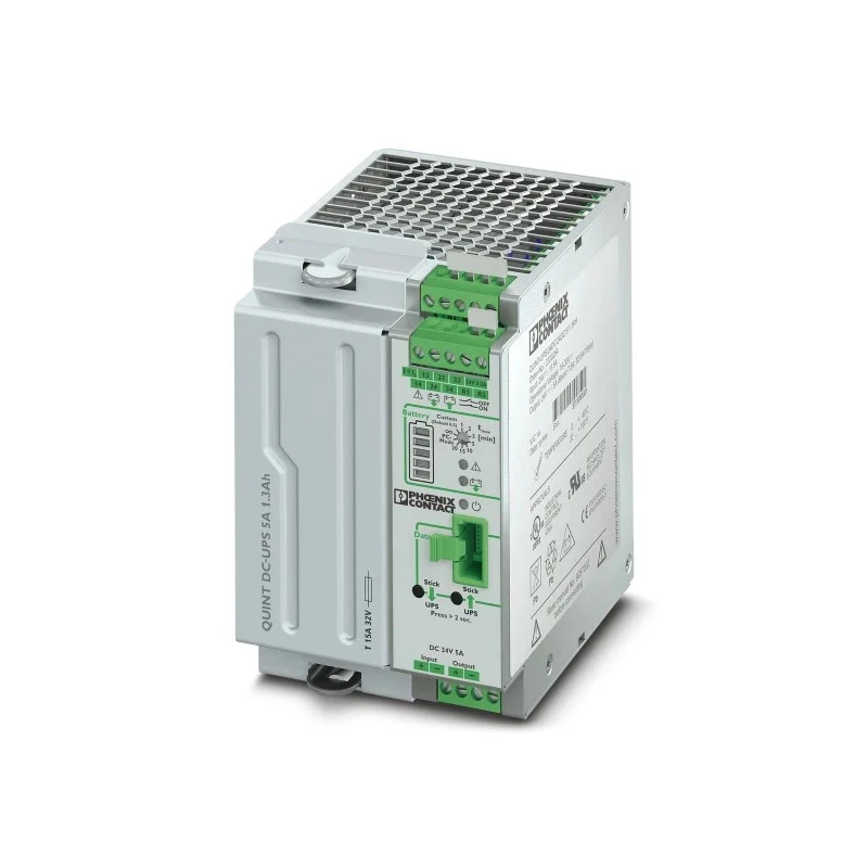 Phoenix Contact Uninterruptible Power Supply 18V dc, 30 V dc Input, 120 W, DIN Rail Mount, 5 min Backup, 1 Outlet 2320254