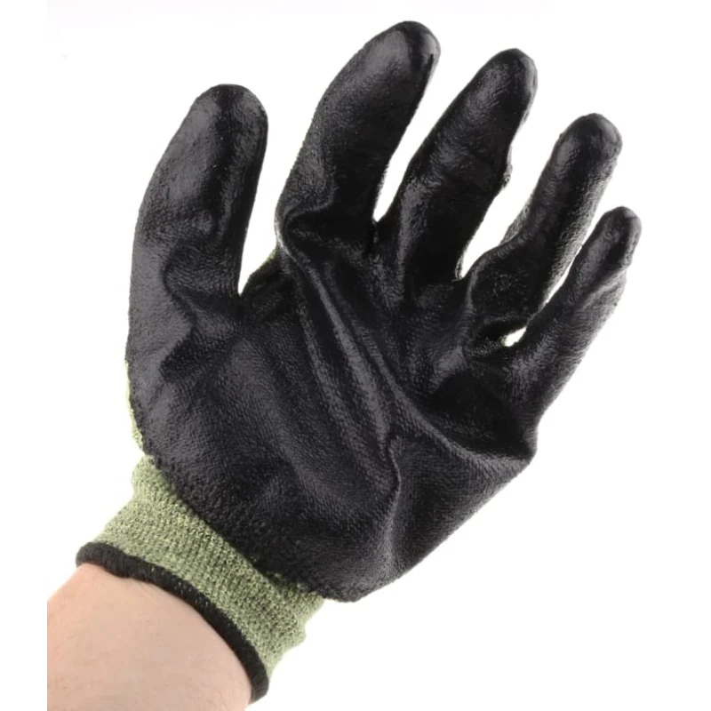 Ansell ActivArmr Green Kevlar Work Gloves Size 10 Neoprene Coated 80813100