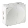 WISKA COMBI Series Grey Polypropylene Junction Box IP66 IP67, 4 Terminals, 160 mm x 140 mm x 81 mm 1210/5/G