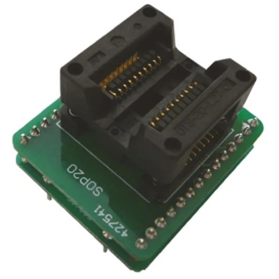 Seeit Chip Programming Adapter Socket Adapter for M25P80, M25P40, AT25128, AT25256 ADA-SO20-200
