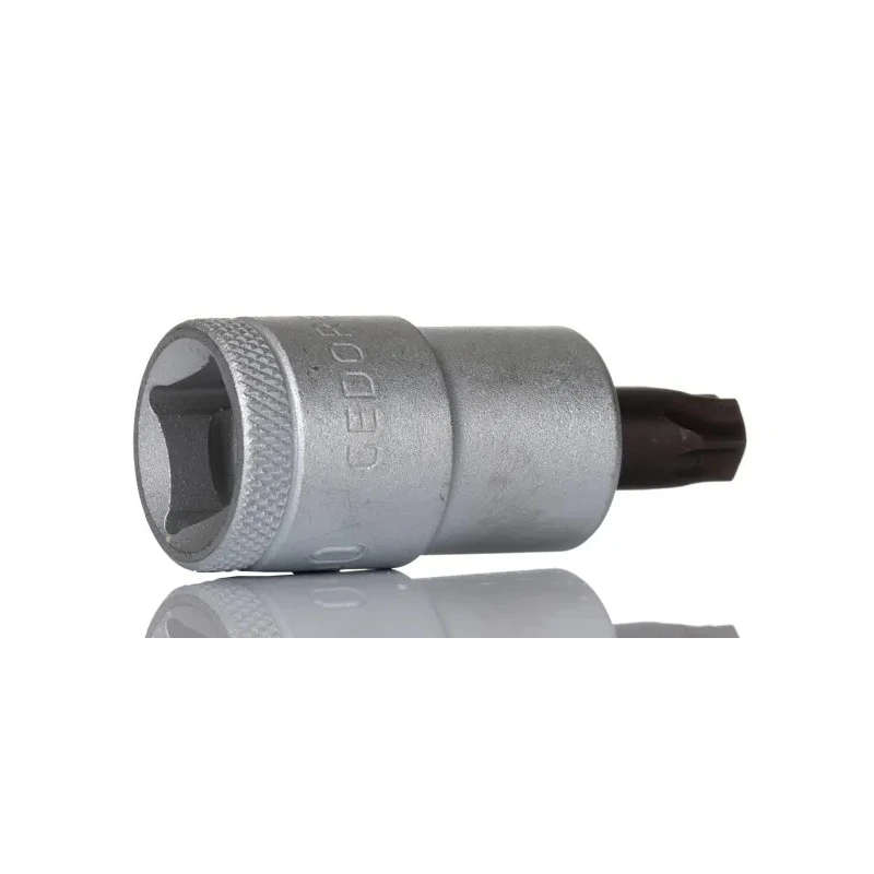 Gedore Screwdriver Bit Vanadium Steel 1/2 in Square Drive T50 Size 55mm Overall Length ITX 19 T50