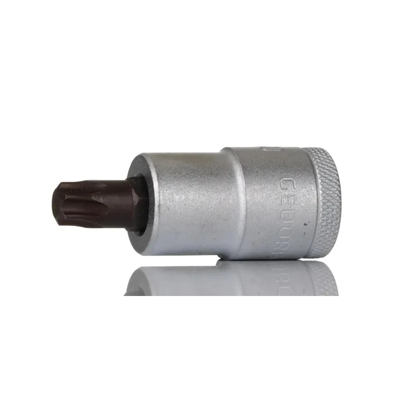 Gedore Screwdriver Bit Vanadium Steel 1/2 in Square Drive T50 Size 55mm Overall Length ITX 19 T50