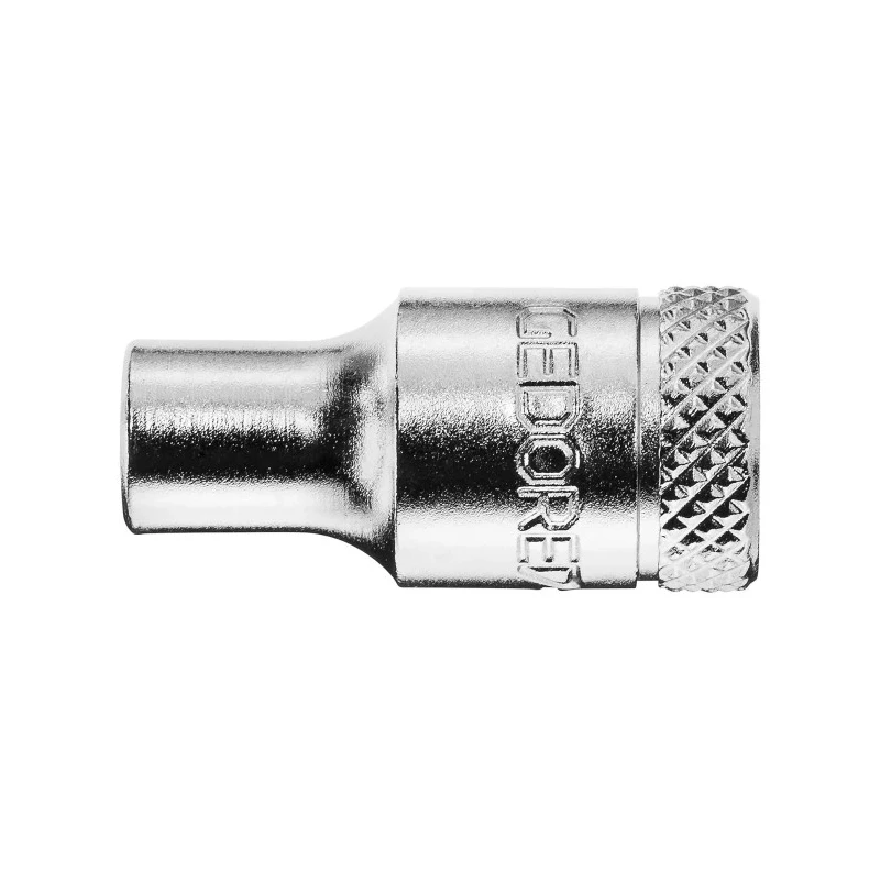 Gedore 1/4 in Drive 9 mm 12 Point Square Socket, Chrome Finish, Vanadium Steel, 5mm Overall Length D 20 9
