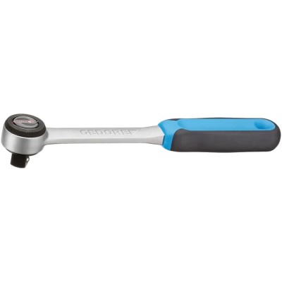 Gedore 3/8 in Square Drive Chrome Vanadium Steel Ratchet with Ratchet Handle, 200mm Overall 3093 U-3
