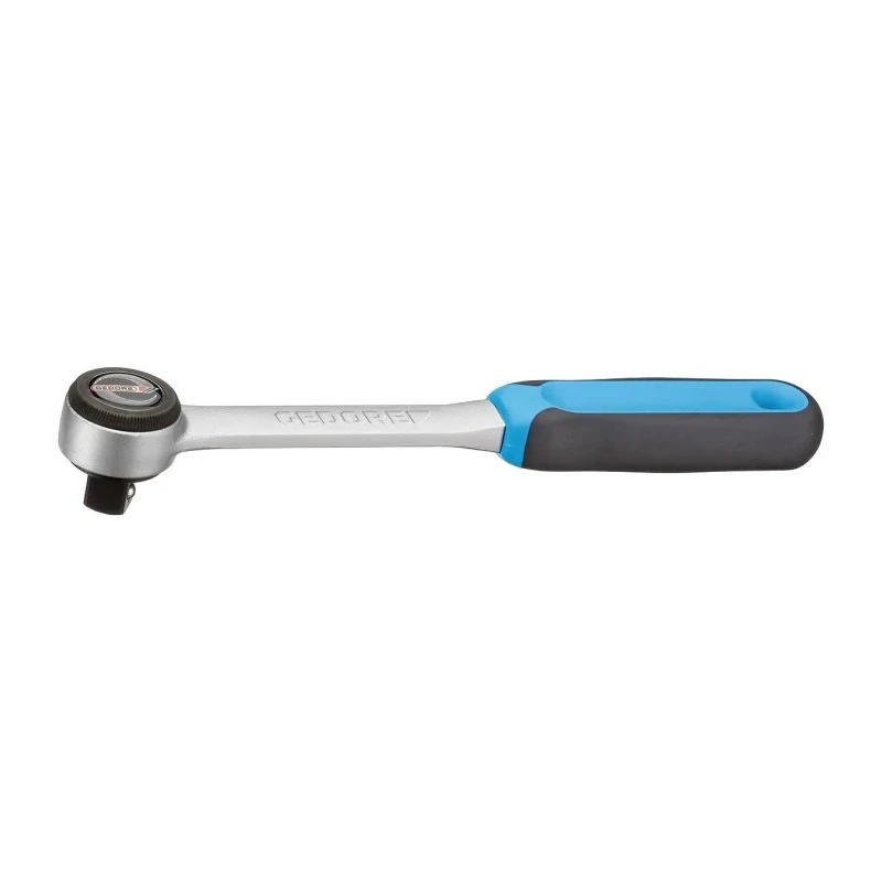 Gedore 3/8 in Square Drive Chrome Vanadium Steel Ratchet with Ratchet Handle, 200mm Overall 3093 U-3