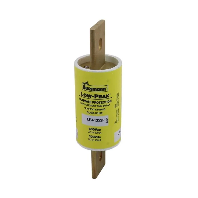 Eaton Centred Tag Fuse 125A Current Rating 1.5 x 5.75 in 600V AC Time Delay Dual Element LPJ-125SP