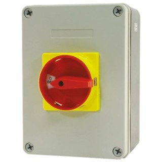RS PRO 4-Pole Panel Mount Isolator Switch 3-Phase, IP65, 25A, 11 kW IP65