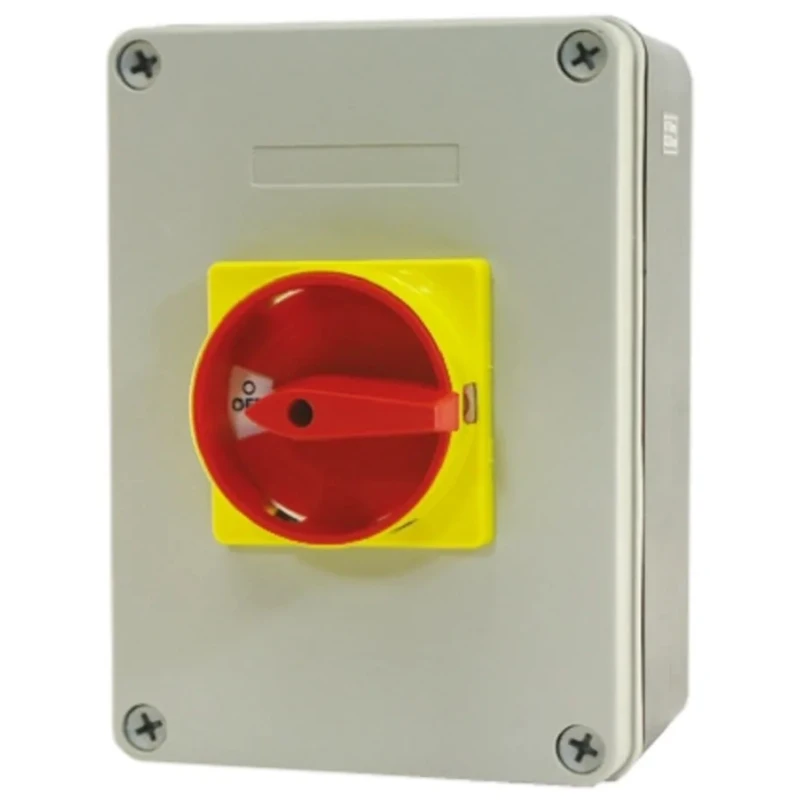 RS PRO 4-Pole Panel Mount Isolator Switch 3-Phase, IP65, 25A, 11 kW IP65