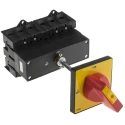 RS PRO 6-Pole DIN Rail Isolator Switch Red Handle IP65, 125A, 90 kW IP65