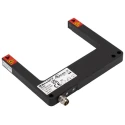BALLUFF Through Beam Photoelectric Sensor, Fork Style, 80 mm Detection Range, PNP Output, IP67 Zinc Alloy BGL-80A-003-S49