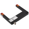 BALLUFF Through Beam Photoelectric Sensor, Fork Style, 80 mm Detection Range, PNP Output, IP67 Zinc Alloy BGL-80A-003-S49