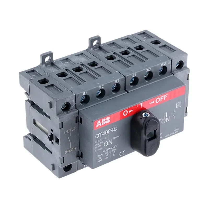 ABB 4-Pole DIN Rail Isolator Switch, IP20, 40A, 11 kW OT40F4C 1SCA104934R1001