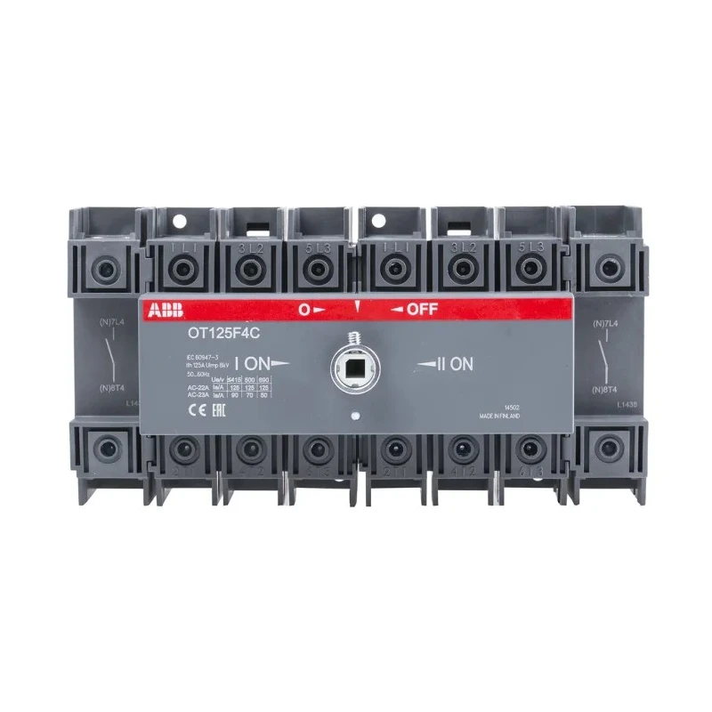 ABB 4-Pole DIN Rail Isolator Switch OT125F4C 1SCA105054R1001, IP20, 125A, 45 kW