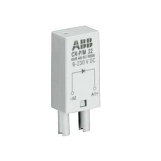 ABB 2 Way 230 V AC, 230 V DC DIN Rail Relay Socket for use with CR-P Series PCB Relay 1SVR405653R1000 CR-P/M 52C