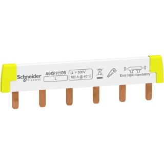 Schneider Electric Acti9 1 Phase Busbar, 415 V AC, 100A Current Rating, 18 mm Pitch 
