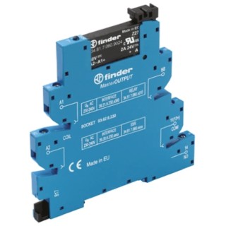 Finder Series 39 Solid State Interface Relay 400V DIN Rail Screw Mount 6.6V Control Voltage 6A Load Current 39.20.7.006.9024
