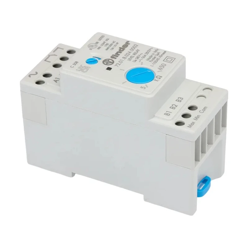 Finder Monitoring Relay, 1 Phase, SPDT Contact, DIN Rail Mount, 24V AC/DC, 16A, RoHS Certified 72.01.8.024.0002