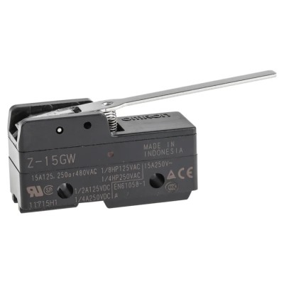 Omron Z Series Lever Limit Switch SPDT Thermosetting Resin Housing 500V 15A IP00