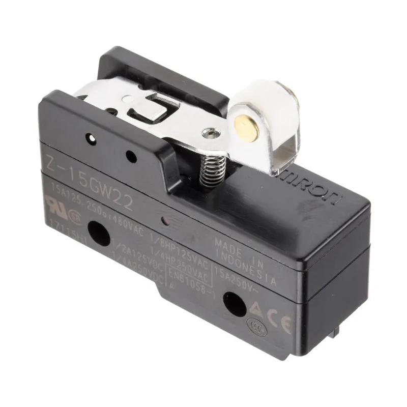 Omron Z Series Roller Lever Limit Switch, SPDT, IP00, Thermosetting Resin Housing, 500V 