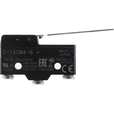 Omron Z Series Lever Limit Switch SPDT 15A 500V AC Thermosetting Resin Housing IP00 