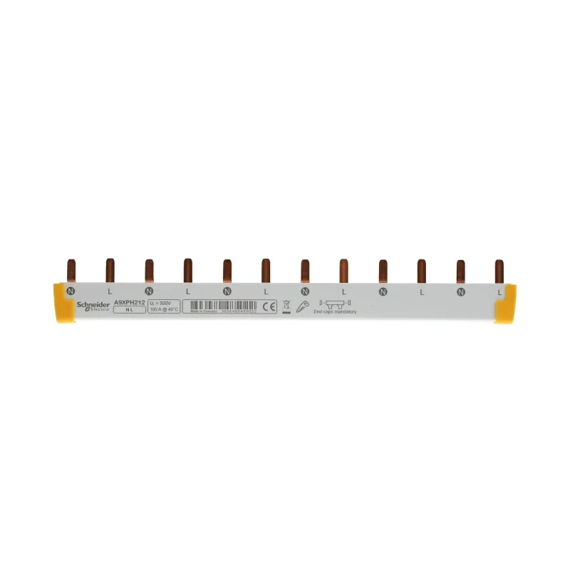 Schneider Electric Acti9 2 Phase Busbar 415 V AC 100A Current Rating 18 mm Pitch 