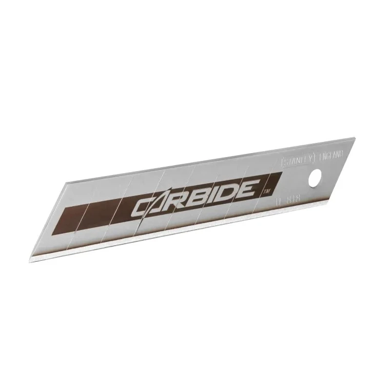 Stanley Carbide Flat Snap-Off Blade 18 mm, 5 Pieces per Package STHT0-11818
