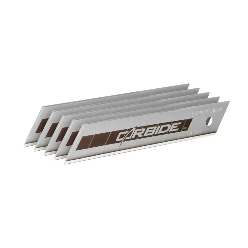 Stanley Carbide Flat Snap-Off Blade 18 mm, 5 Pieces per Package STHT0-11818