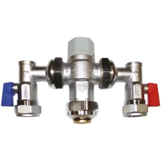 Altecnic Brass Thermostatic Washroom Valve 22 mm Connection Size 10 bar Maximum Operating Pressure CA-RS/100TBA
