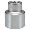 STAHLWILLE 3/4 in Drive 46 mm 6 Point Square Socket, Chrome Finish, 73mm Overall Length 05010046