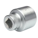 STAHLWILLE 3/4 in Drive 46 mm 6 Point Square Socket, Chrome Finish, 73mm Overall Length 05010046