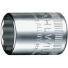 STAHLWILLE 3/8 in Drive 15 mm 12 Point Square Chrome Plated Steel Socket 31mm Overall Length 02010015
