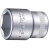 STAHLWILLE 1/2 in Drive 23 mm 6 Point Square Chrome Plated Steel Socket, 42mm Overall Length 03030023