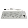 Cherry Wired USB Compact Trackball Keyboard 83 Keys QWERTY US Layout Grey Industrial Grade G84-4400LUBEU-0