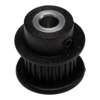 RS PRO Timing Belt Pulley Glass Filled Polycarbonate, Aluminium 6 mm Belt Width, 2 mm Pitch, 22 Tooth PP22MXL025MI