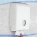 Aquarius Plastic White Wall Folded Towel Hand Towel Dispenser 274 mm x 418 mm x 399 mm 6945