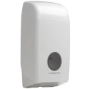 Aquarius White Plastic Toilet Paper Dispenser 170 mm Depth x 350 mm Height x 380 mm Width 6946