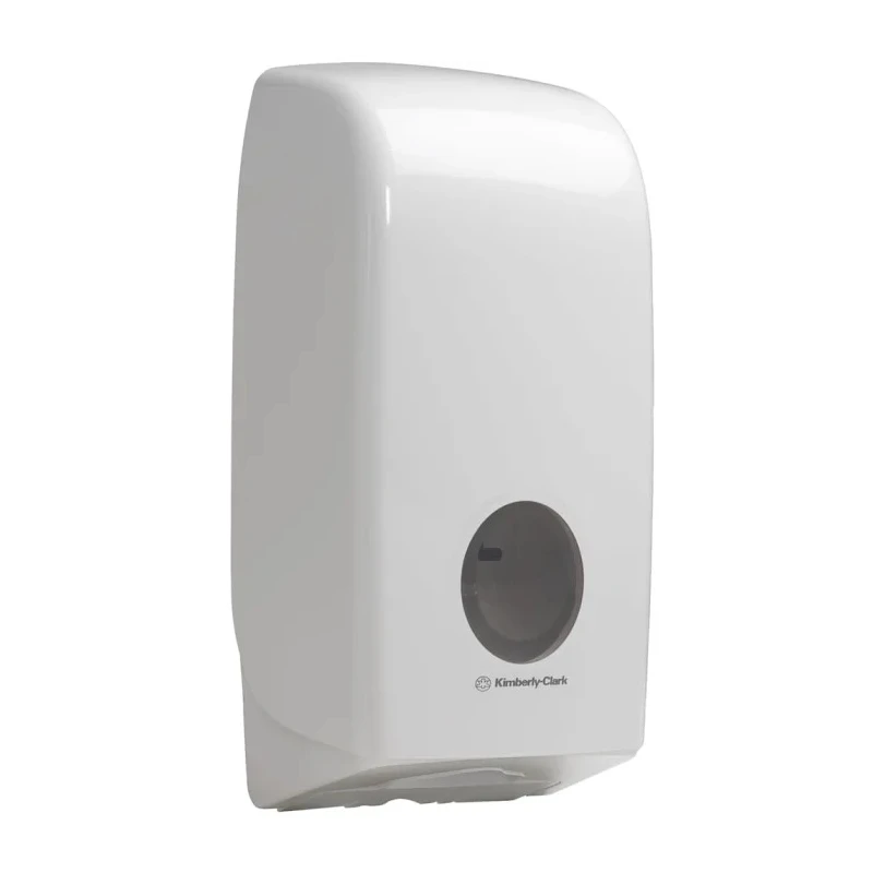 Aquarius White Plastic Toilet Paper Dispenser 170 mm Depth x 350 mm Height x 380 mm Width 6946