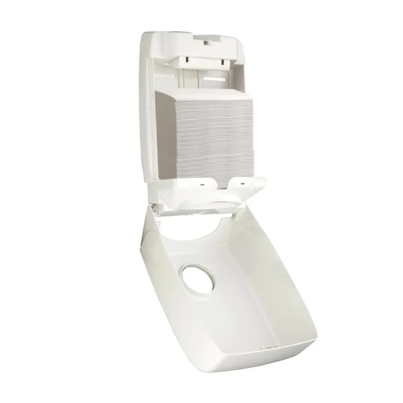 Aquarius Plastic White Wall Folded Towel Hand Towel Dispenser 274 mm x 418 mm x 399 mm 6945