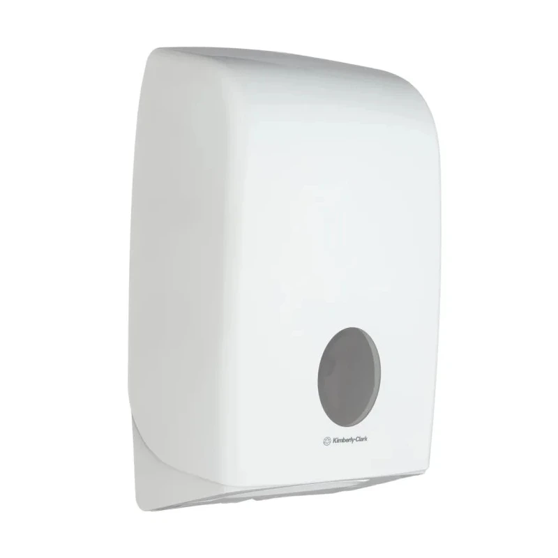 Aquarius Plastic White Wall Folded Towel Hand Towel Dispenser 274 mm x 418 mm x 399 mm 6945