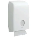 Aquarius Plastic White Wall Folded Towel Hand Towel Dispenser 274 mm x 418 mm x 399 mm 6945
