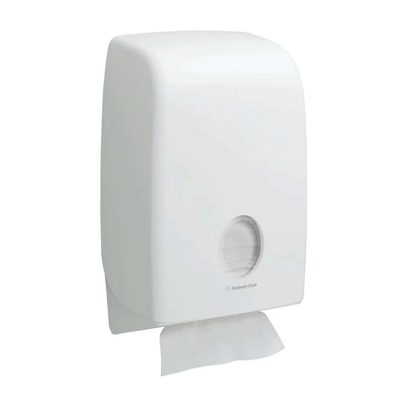 Aquarius Plastic White Wall Folded Towel Hand Towel Dispenser 274 mm x 418 mm x 399 mm 6945
