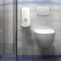 Aquarius White Plastic Toilet Paper Dispenser 170 mm Depth x 350 mm Height x 380 mm Width 6946